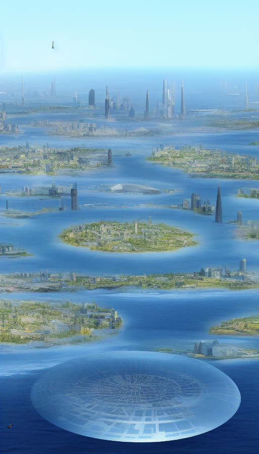 AI数字画室：以客家围屋为主题的空天城市构想模型（1）..